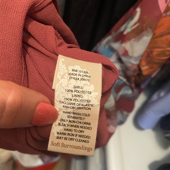 Soft Surroundings Petite Floral Dress - Picture 7 of 7